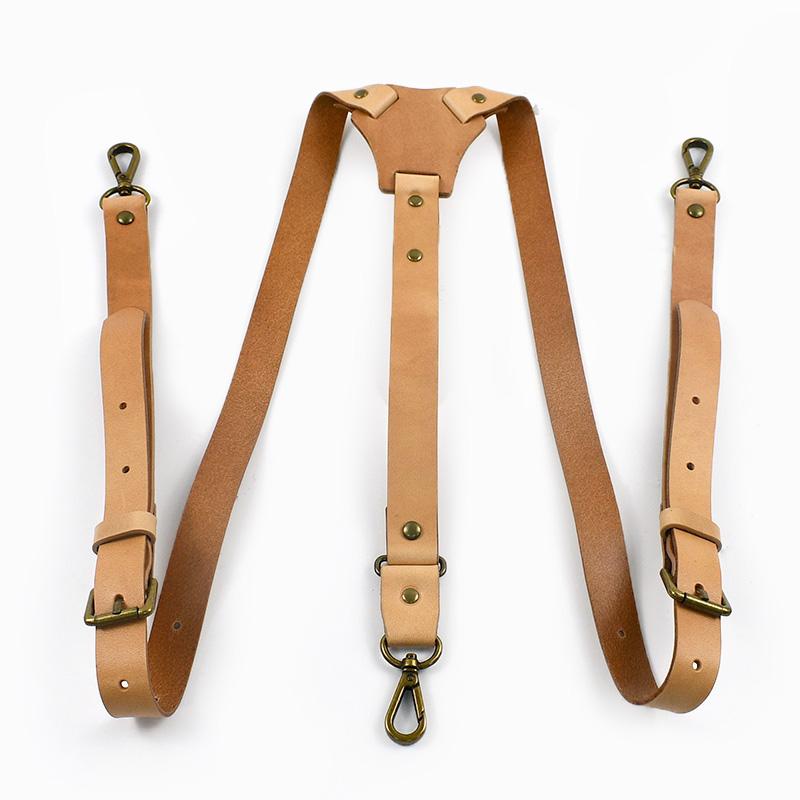 

Deepeel 2*100cm Men s Genuine Leather Suspender Vintage Braces Clip Adult Men Adjust Harness DIY Pants Jeans Decor Accessories