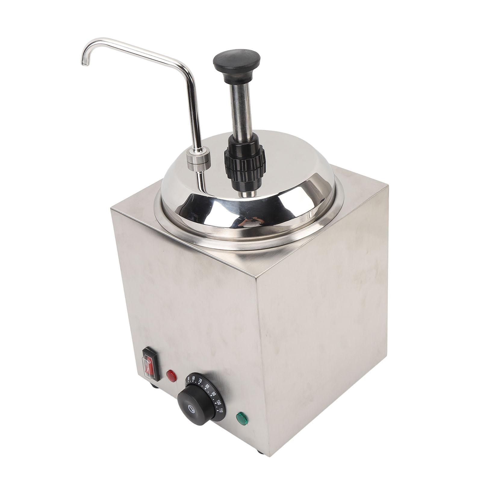 

Электрический дозатор сыра с насосом, регулируемой температурой, подогреватель для горячей помадки из нержавеющей стали UK Plug