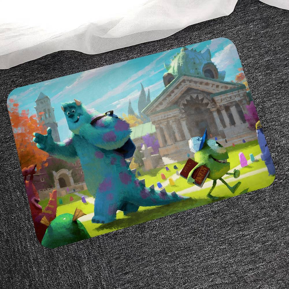 Animated Movie M-Monsters-Inc Door Mat Washable Non-Slip Living Room Sofa Chairs Area Mat Kitchen Doormat Area Rug