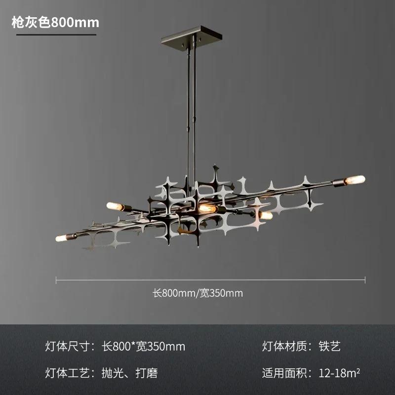 Nordic Light Luxury Restaurante Chandelier Personality Geometric Bar Pendant Light Stainless Steel Kitchen Lsland Hanging Lamp