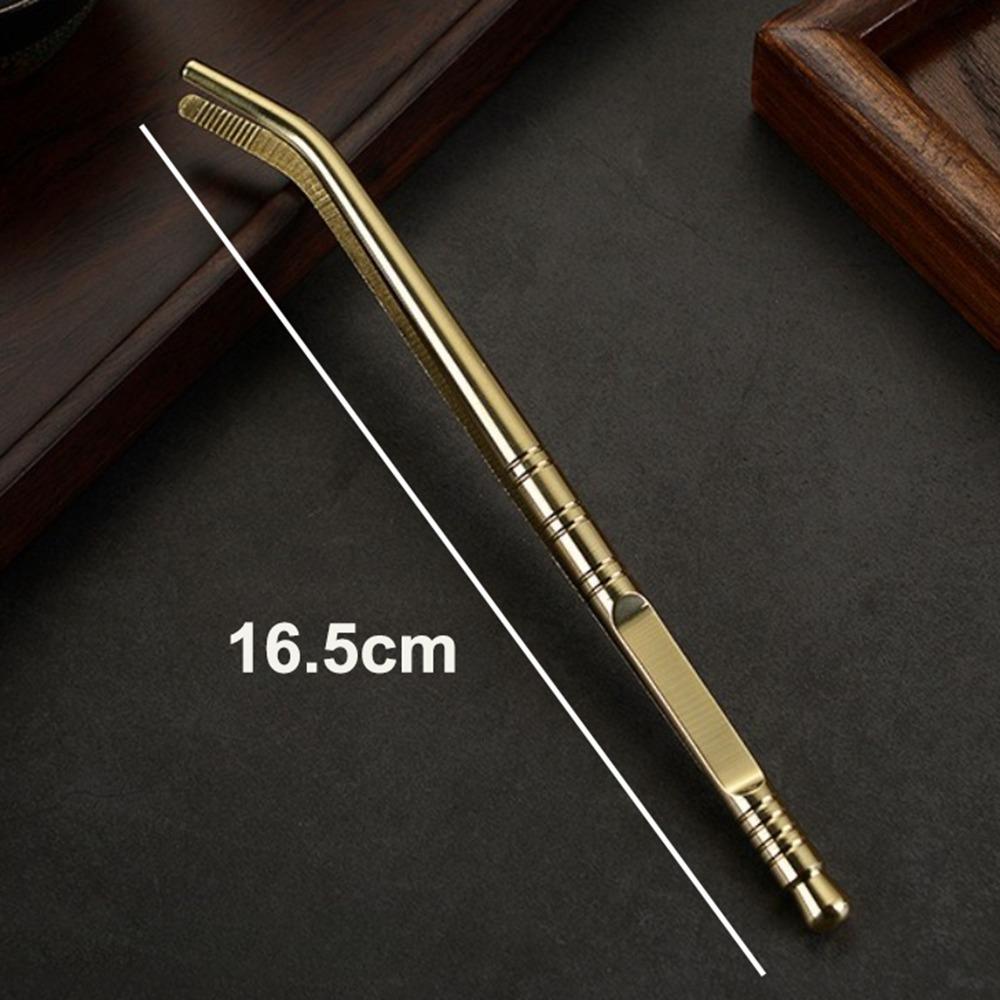 

Японский чайный пинцет Латунные ложки для листового чая Лопатка для нового листа Кухонный инструмент A