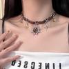 Love Heart Rivet Punk Choker Necklace - Y2K Subculture Clavicle Chain