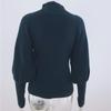 IHUASU Women's Autumn and Winter Solid Colour Knit Sweater Temperament Commuter O Collar Loose Big Size Pullover Jumper