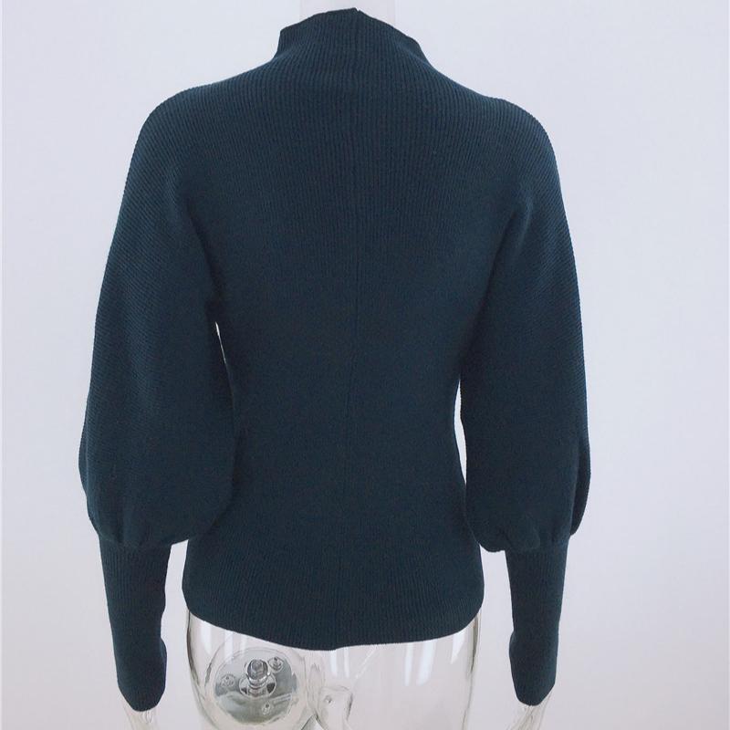 IHUASU Women's Autumn and Winter Solid Colour Knit Sweater Temperament Commuter O Collar Loose Big Size Pullover Jumper