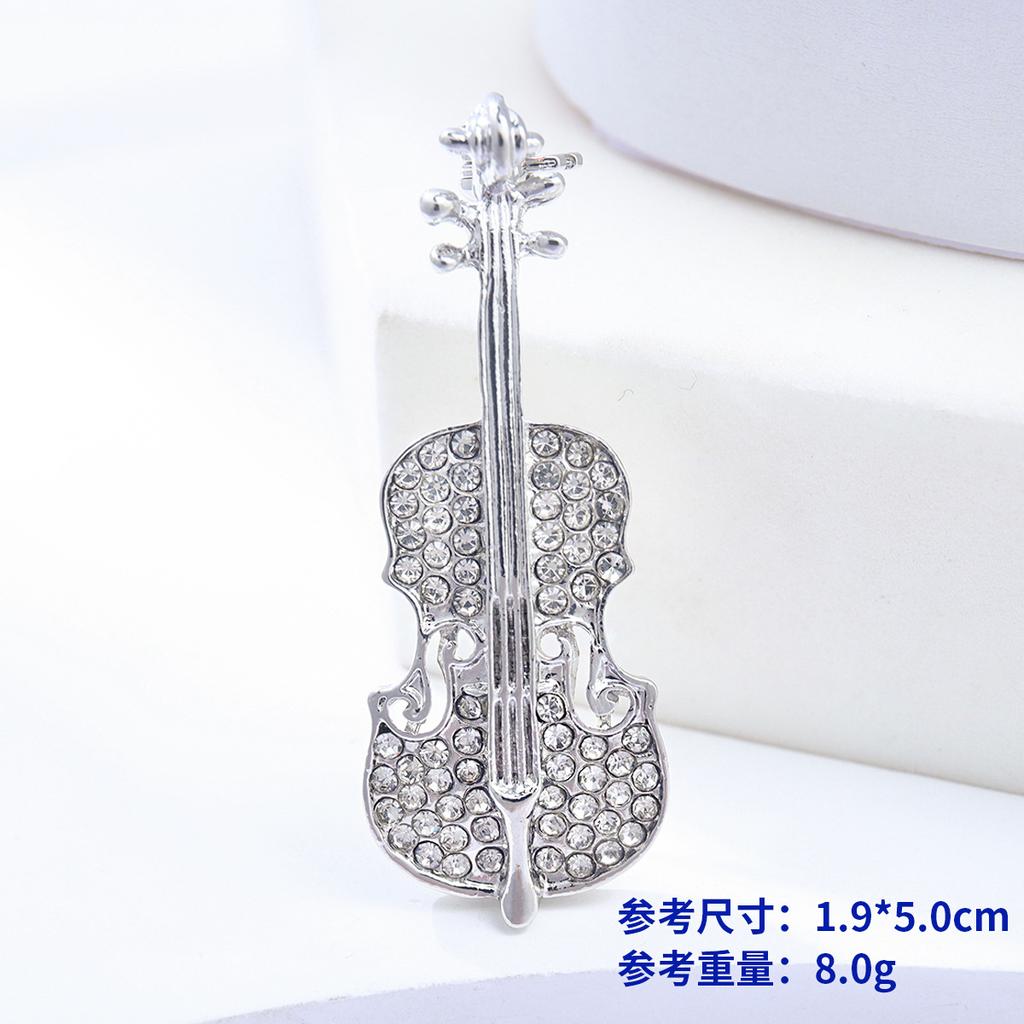 Vintage Fashion Brooch Niche High-End Sense Rhinestone Personalized Alloy Crown Corsage Bow Pin Accessories