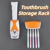 2Pcs/Se Automatic Toothbrush Holder Set Wall Mounted Toothbrush Storage Rack  Bathroom Tools