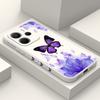 Purple Butterfly Phone Case For Xiaomi Redmi Note 14 13 12 12S 11 11S 10 10S Pro Plus 15 15C 14C 4G 5G Silicone Cover