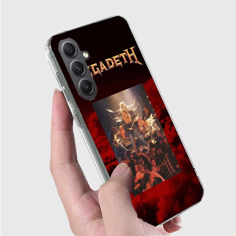 Music Band M-Megadeth Phone Case For Samsung A16 A26 A36 A56 A17 A03S A04S A02S A05S A50S A30 A20 A70S A40 A21 Galaxy Note 20 10