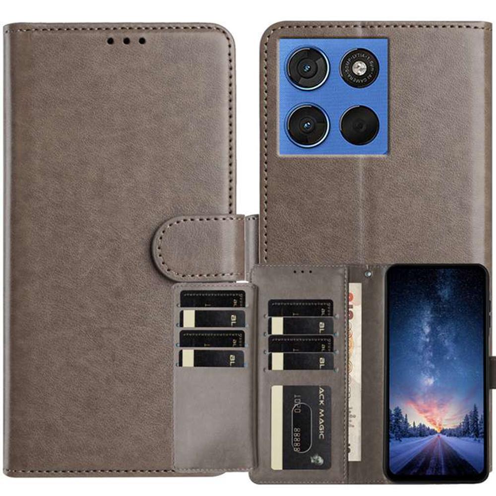 For Motorola Edge 70 5G Wallet Phone Case Stand PU Leather Folio Flip Cover with 8 Card Slot