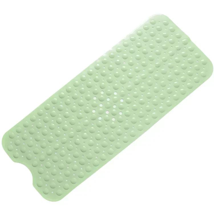 Soft 100x40cm PVC Bathroom Mat - Exquisite Anti-Slip Bathtub Mat with Suction Cups, Non-Slip Shower Floor Pad Simple Bath Mat