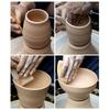 5Pcs Wooden Clay Sculpting Tools Set Pottery Foot Shapers Tool Clay Texture Ribs Ceramic Sculpting Tools for Carving