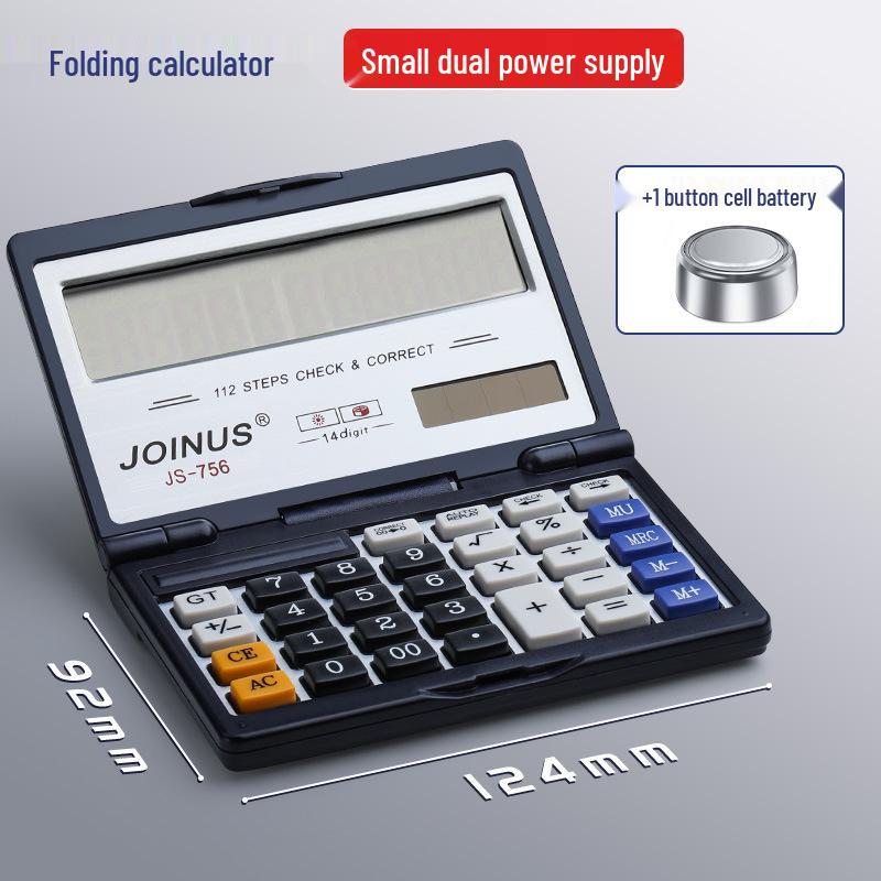 Compact Voice-Activated Pocket Calculator with Flip Cover