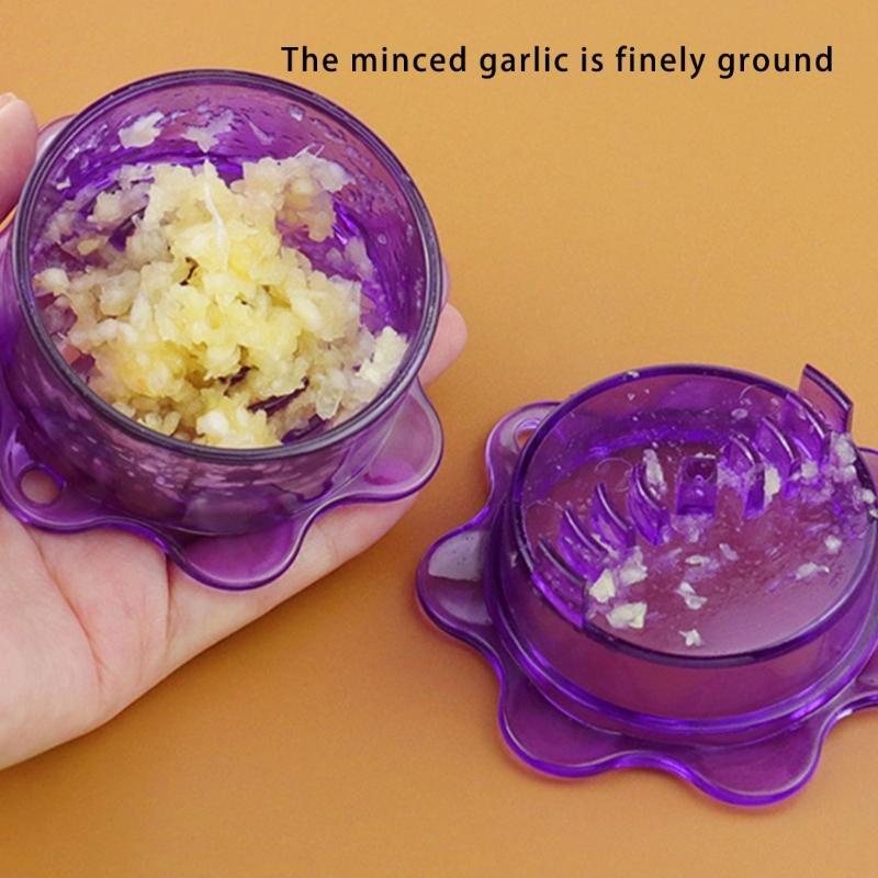 Handheld Spin Garlic Grinder Garlic Press Tool For Freshness Minced Garlic Convenient Kitchen Tool