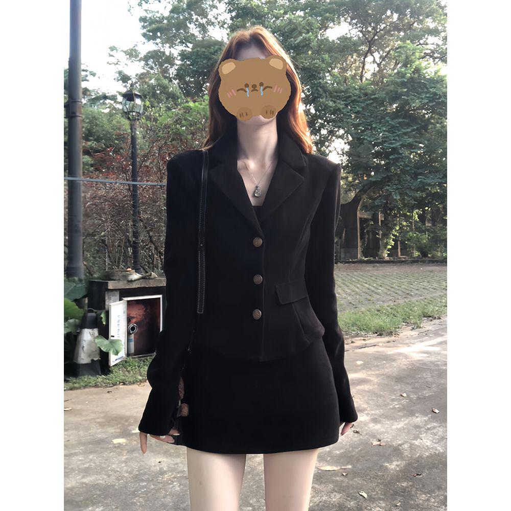 

Elegant Autumn/Winter Chaebol Heiress Top & Waist-Cinched Half-Skirt Set L (suggested 105-115 jin)