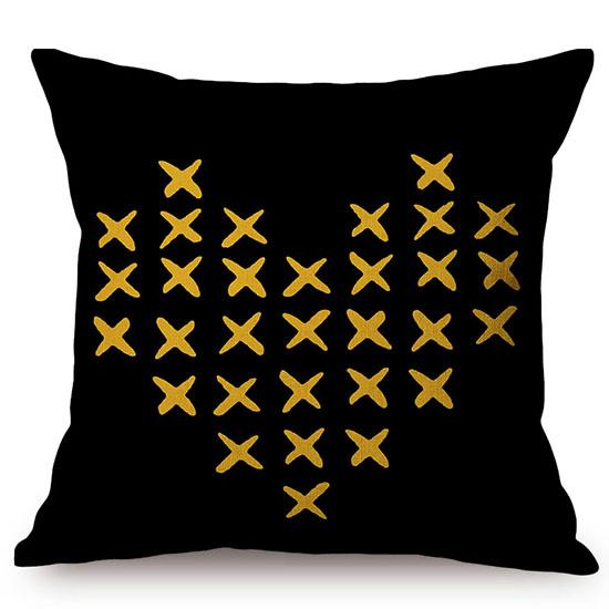 Love Pattern Decorative Pillow Case Valentine'S Day Romantic Heart Sexy Lips Kiss Gift Cotton Linen Sofa Cushion Cover Cojines