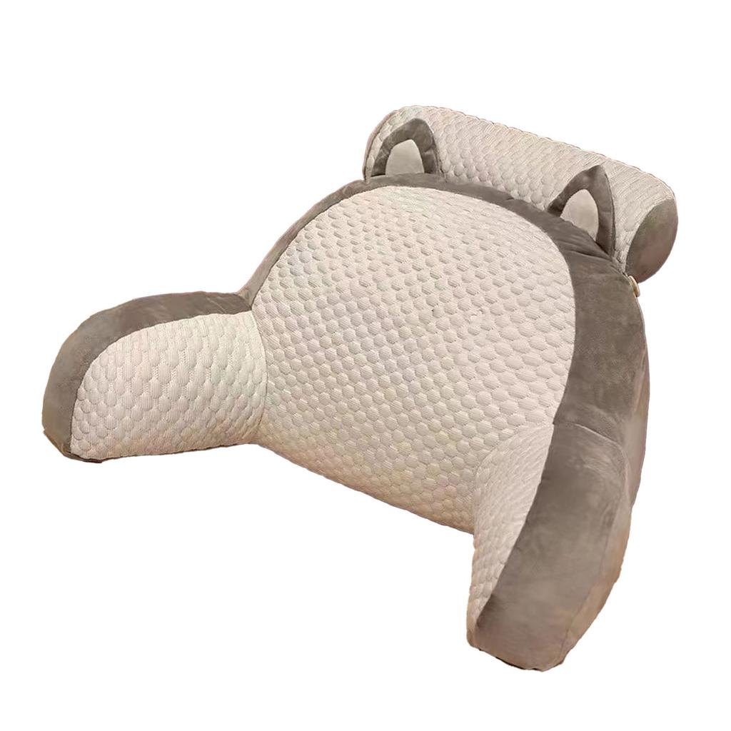 Bedside Cushion Lumbar Backrest Sofa Pillow Bed Cushion Pillow for Home Hotel Travelling Cat Shape
