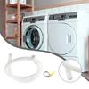 Hose Water Inlet Pipe White 1.5M Accessories Air Conditioner Drain Hose W/ Stainless Steel Clamp Washing Machine