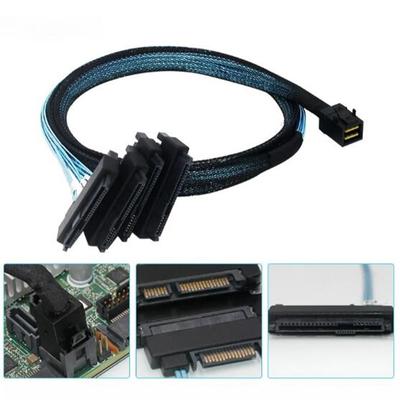 SFF-8643 Interner Mini-SAS-HD-zu-29-Pin-SFF-8482-Anschlüsse mit SAS-15-Pin-Port