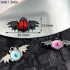 5pcs/lot Dark Wind Alloy Bat Magic Eye Pendant For DIY Anime Peripheral Necklace Keychain Bracelet Necklace Creative Jewelry