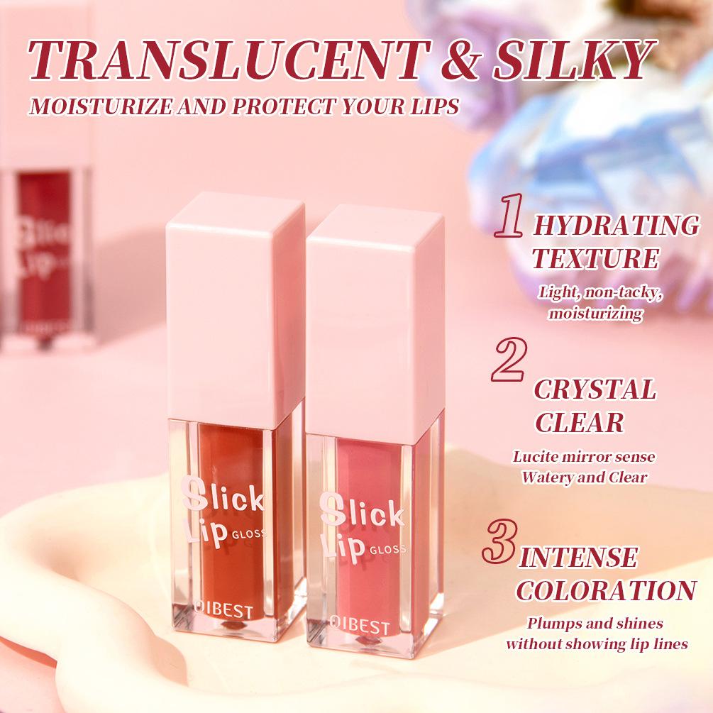 Lip Oil Mirror Moisture Moisturizing Long-lasting Fade Lip Lines Natural Three-dimensional Lip Gloss