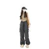 Women's French Windproof Wide-Leg Pants for Spring/Autumn: Casual, Loose, Petite Fit, Ideal for Mountaineering and Sports.