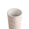Traditional Terracotta Round Table Vase Decorative White Flower Vases for Living Room Office Bookshelf Decoration - Earthenware Showpiece Pots
