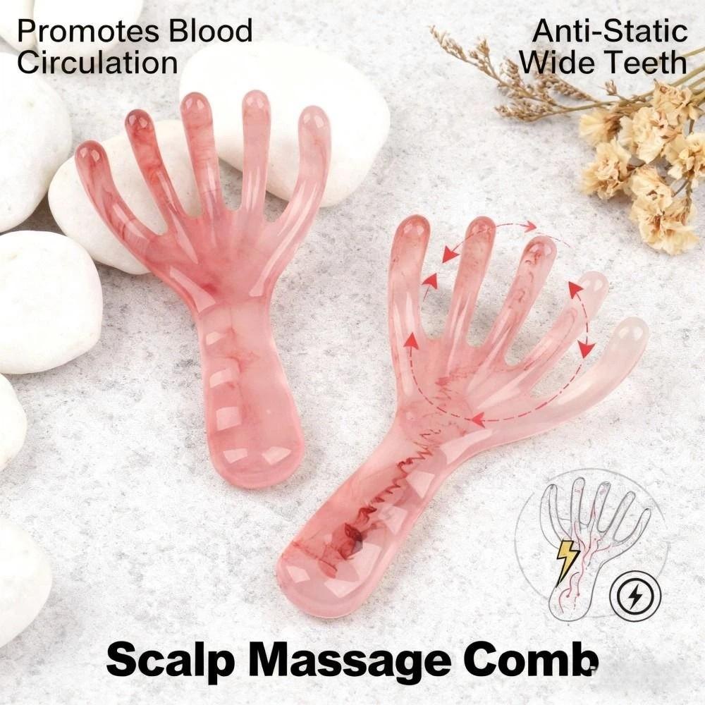 Five-Claw Head Meridian Massage Comb Resin Back Scratcher  Promote Blood Circulation