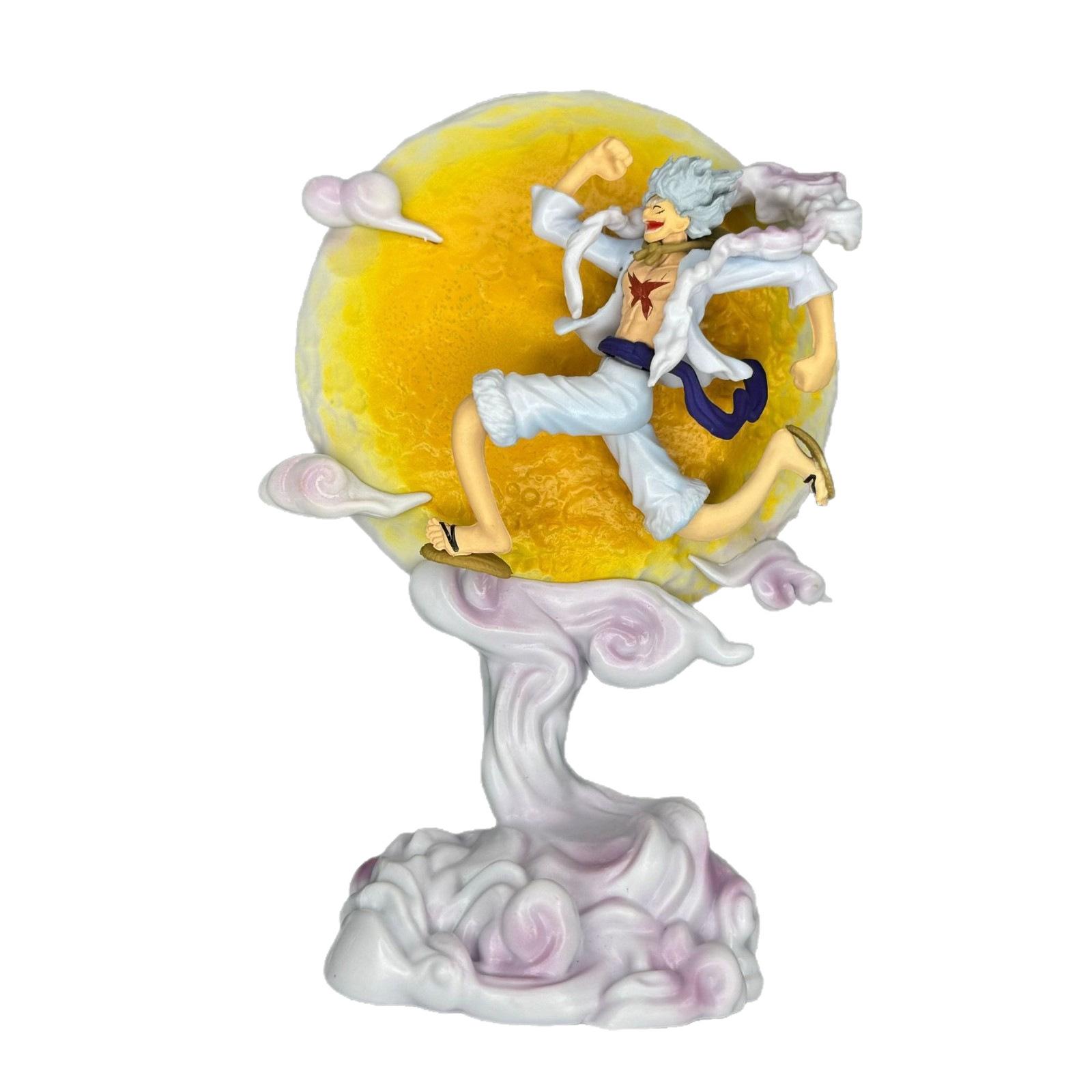 14смФигурка Аниме One Piece Луффи Модель Луффи Ника 5-я Передача Серия С Лунным Светом Фигурка Действия Статуэтка Украшение Рождество G