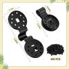 40/60 PCS Black Round Shade Cloth Clips Heavy Duty Plastic Fasteners for Sunshade Net Bird Netting Fabric Connectors
