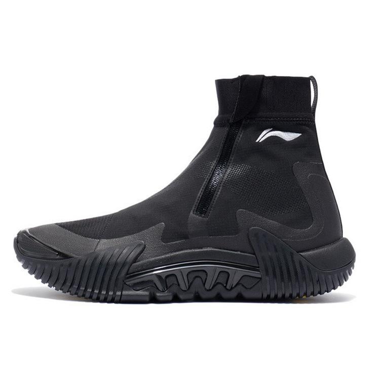 

New LiNing Badfive 2 Cushioning Anti Slip And Wear Resistant High Top Basketball Shoes Black ABFR009-1 40