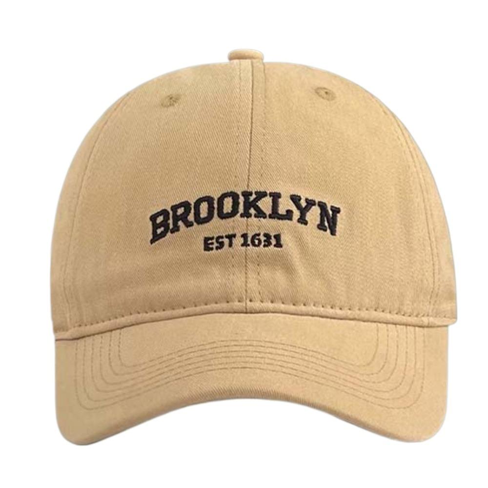 Breathable Embroidered Letter Peaked Cap Anti-UV Women Sunshade Hat Men Baseball Hat  Spring