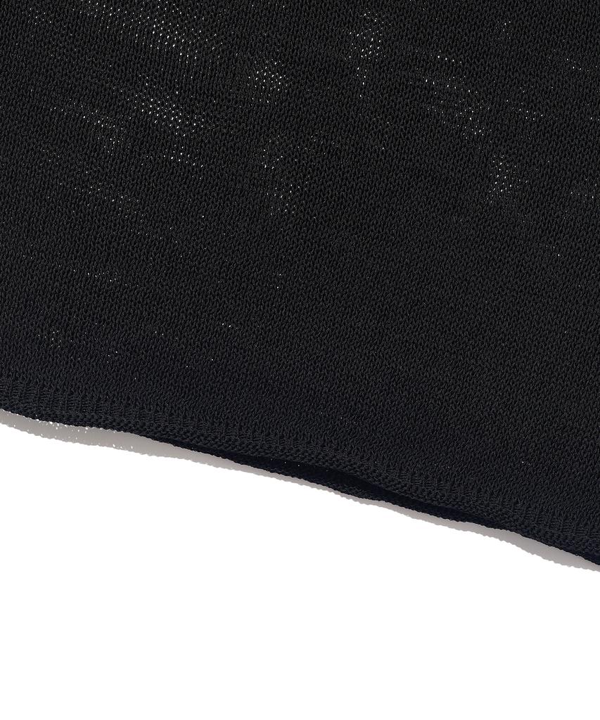 CARGOBROS FOR WOMAN Loose Punching Summer Knit (Black)