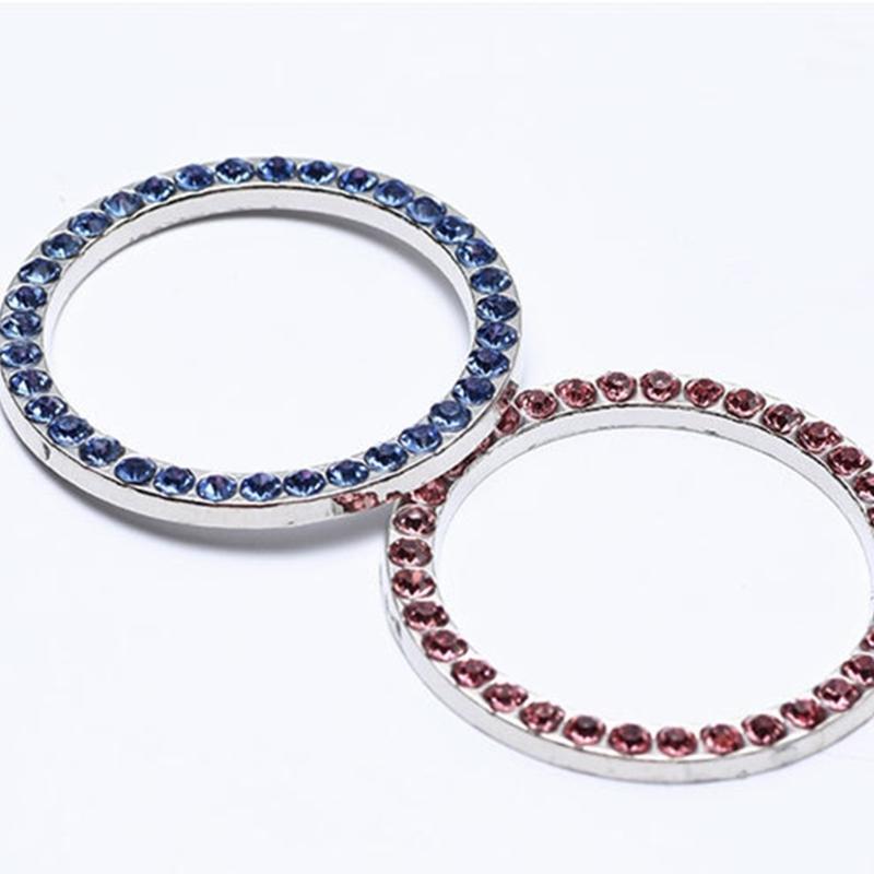 Sparkling Automotive Ignitions Switches Decors Elastic Clip On Designs Decorative Suitable for Most Vehicles