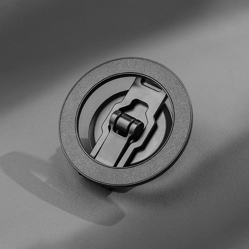 For Magsafe Magnetic Metal Phone Mount - 1-Sec Attachment ,Super Strong Magnetic Ring,360° Rotatable for Car/Desk/Travel