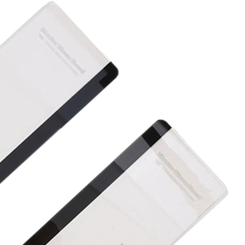 Double Sided Transparent Acrylic Note Hold For Computer Monitor Organization And Task Management