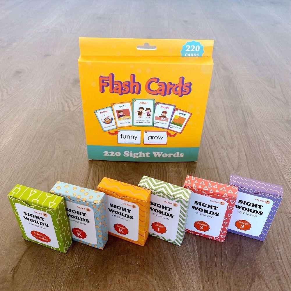 Word Recognition Cards Cards Sight Word Games Early Baby Flash Cards  Party Favor Gift
