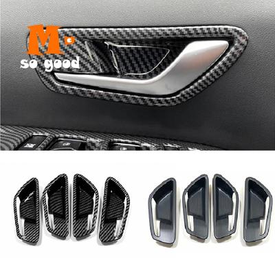 2022 dla Hyundai Tucson NX4 Carbon/Sliver/drewno akcesoria samochodowe wewnętrzna klamka do okna drzwi miska naklejka dekoracyjna