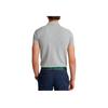 Polo Ralph Lauren Logo Embroidered Slim Fit Straight Cut Short Sleeve Polo Shirt Men Tops Gray 710557752-014
