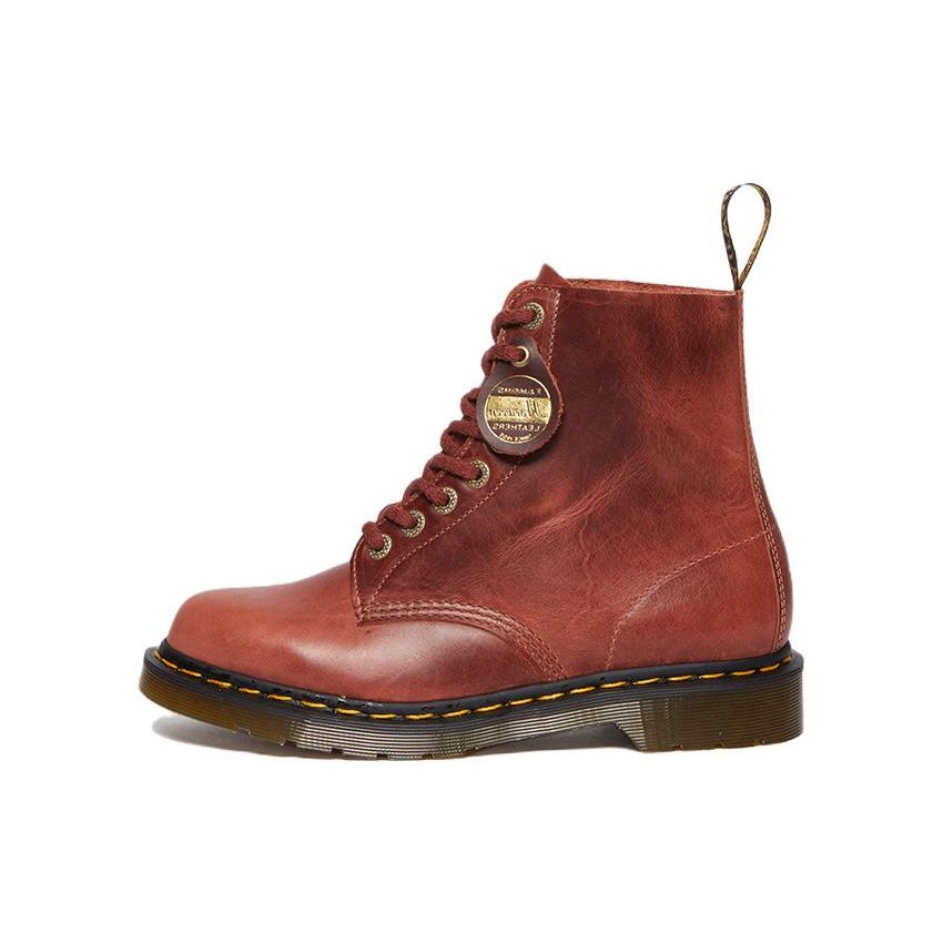 Dr. Martens 1460 Leather Fashion Commuter Short Boots Unisex boots Red Brown 30576293