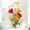 Tulip Flower Static Window Stickers for The Living Room, Bedroom and Study Yesterday