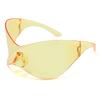 Protective Glasses New Oversized Y2K Punk Rimless Sunglasses Women Men Brand Designer Shades Hip Hop Sport One Piece Sun Glasses