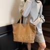 Letter Print Shoulder Bag Women's Large Capacity Tote Bag