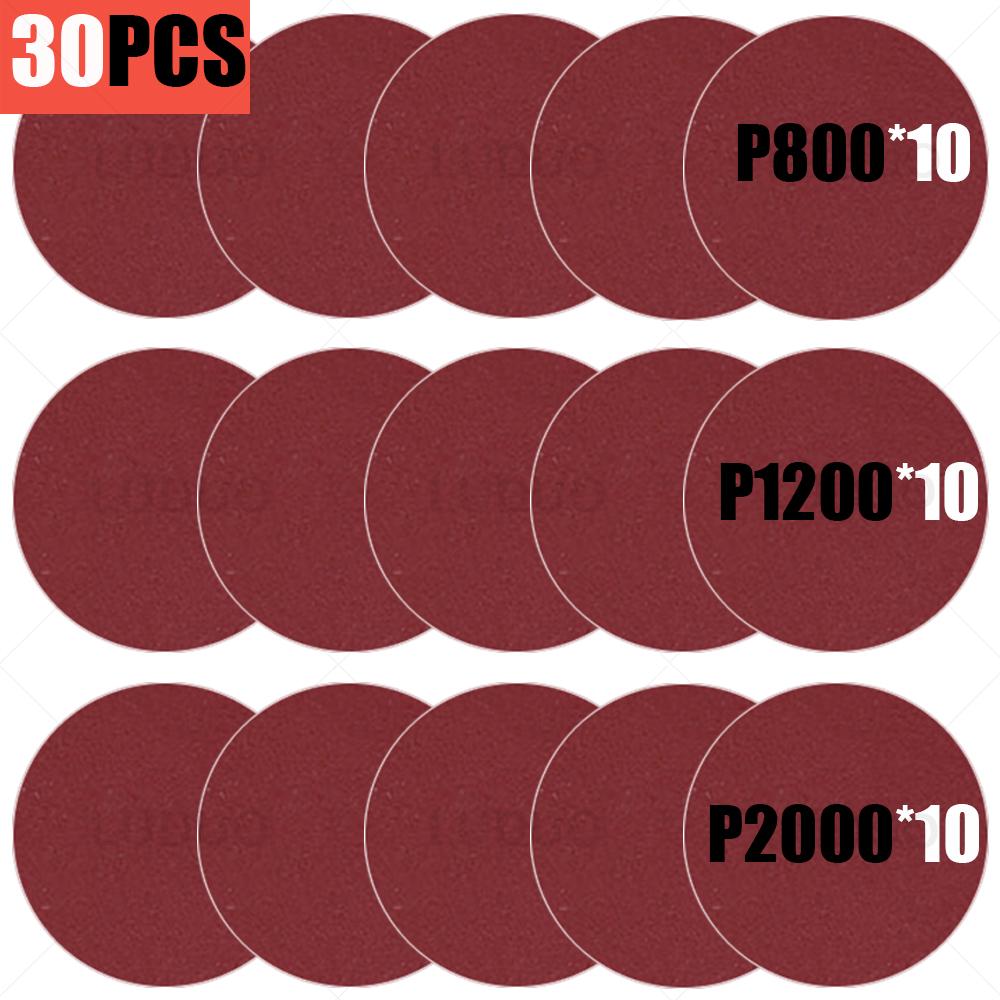 45/30/15 BUC Discuri Abrazive 3 Inch Pad de Lustruire Pad de Polisat Burete pentru Ceruire Kit Renovare Faruri Auto Polish Auto