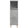 3 Piece Bathroom Furniture Set Concrete Grey Engineered Wood