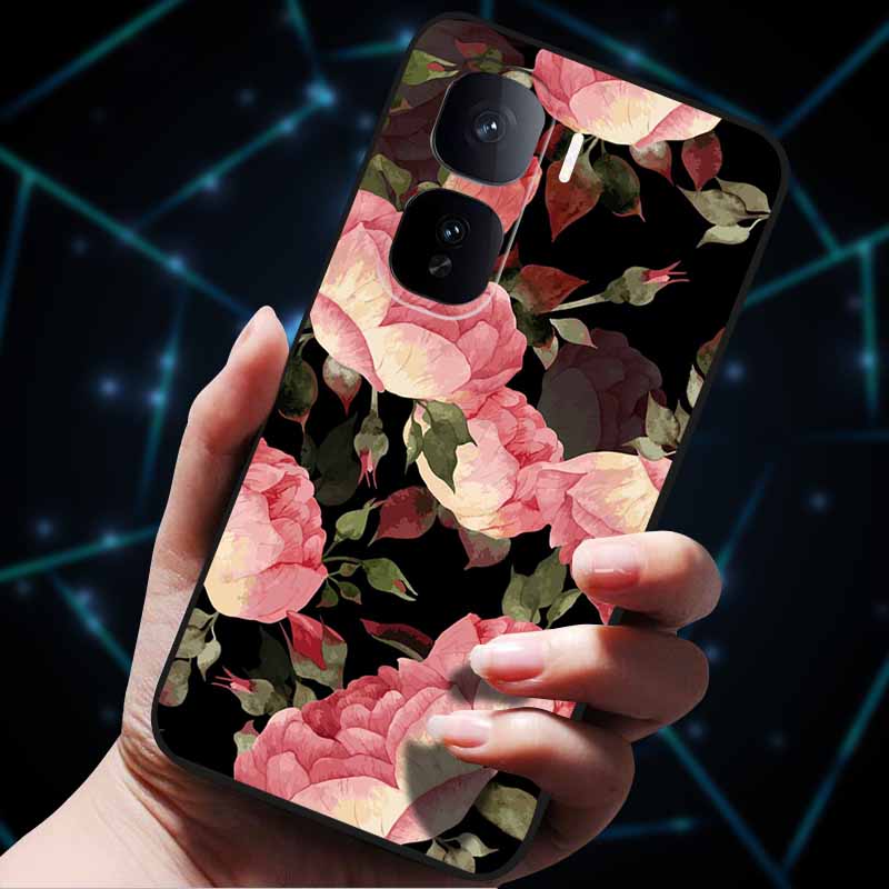 Kwiatowe Wytłaczane Etui 3D Dla vivo iQOO Neo 10 Etui 10Pro Miękkie Silikonowe Etui na Telefon dla vivo iQOO Neo 10 Pro Tylna Pokrywa Coque Torba