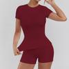 Women's High-Waist Butt-Lifting Quick-Dry Yoga Suit - 2-Piece Fitness & Pilates Set