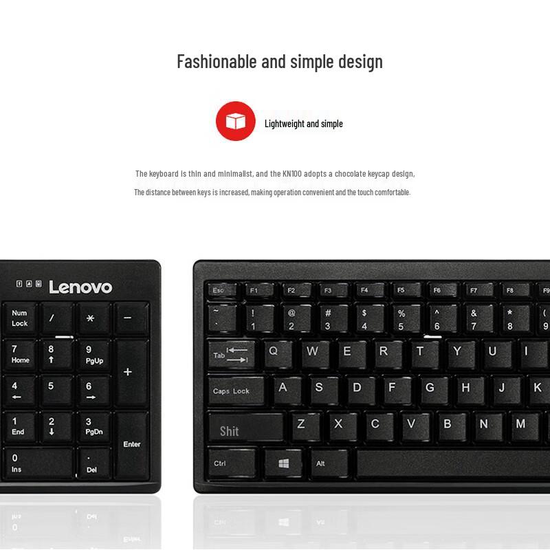 Lenovo KN100 Wireless Keyboard and Mouse Combo