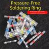50/100Pcs Waterproof Heat Shrink Solder Sleeves Insulated Thermal Insulation Heat Shrink Tubing Thickening Solder Ring with Box