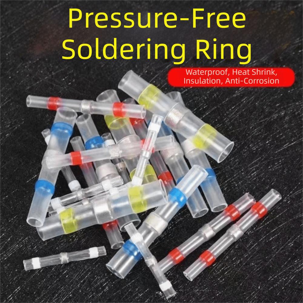 50/100Pcs Waterproof Heat Shrink Solder Sleeves Insulated Thermal Insulation Heat Shrink Tubing Thickening Solder Ring with Box