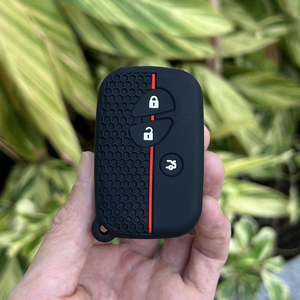 

Silicone Car Key Case Holder Shell Soft Remote Cover Protector for Lexus GX400 RX270 CT200h ES 300h IS250 RX450h RX350 LX570 чорний